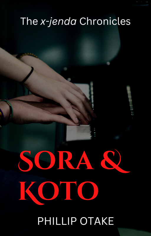 ebook cover for Sora & Koto, a gendequeer/nonbinary story